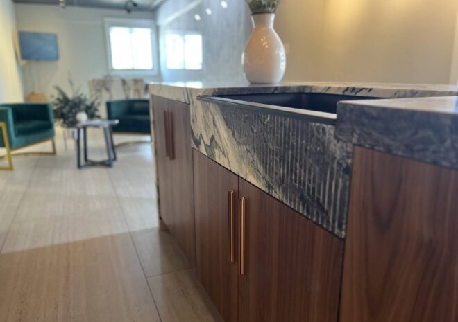 Fluted Marble Islands